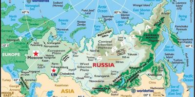 नक्शे के ऊफ़ा रूस
