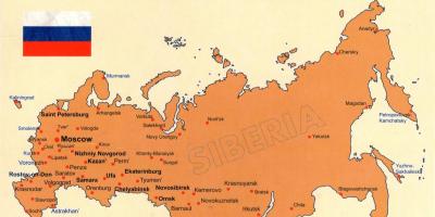 रूस में नक्शा