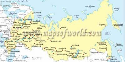 रूस के नक्शे और शहरों